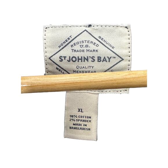 St. John's Bay Navy Blue Three Button Blazer Women's XL Cotton Blend Pockets - Picture 7 of 7